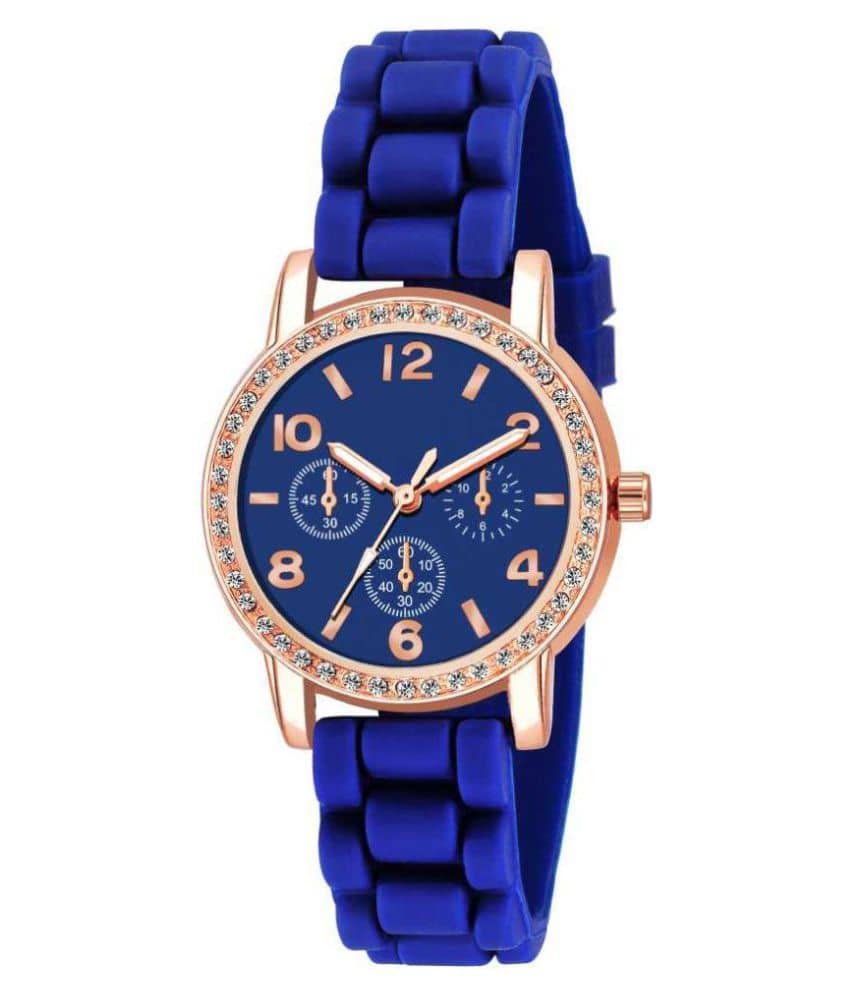 DECLASSE - Blue Silicon Analog Womens Watch