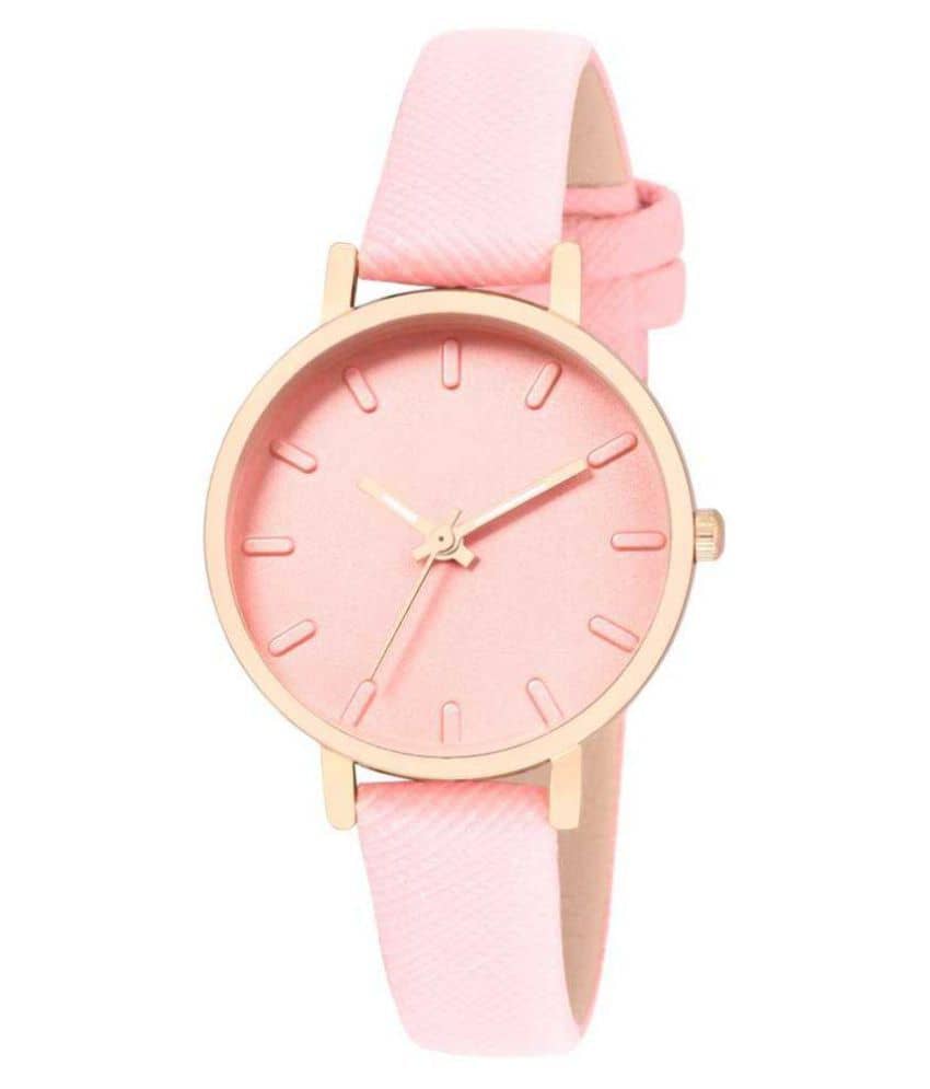 DECLASSE - Pink Leather Analog Womens Watch