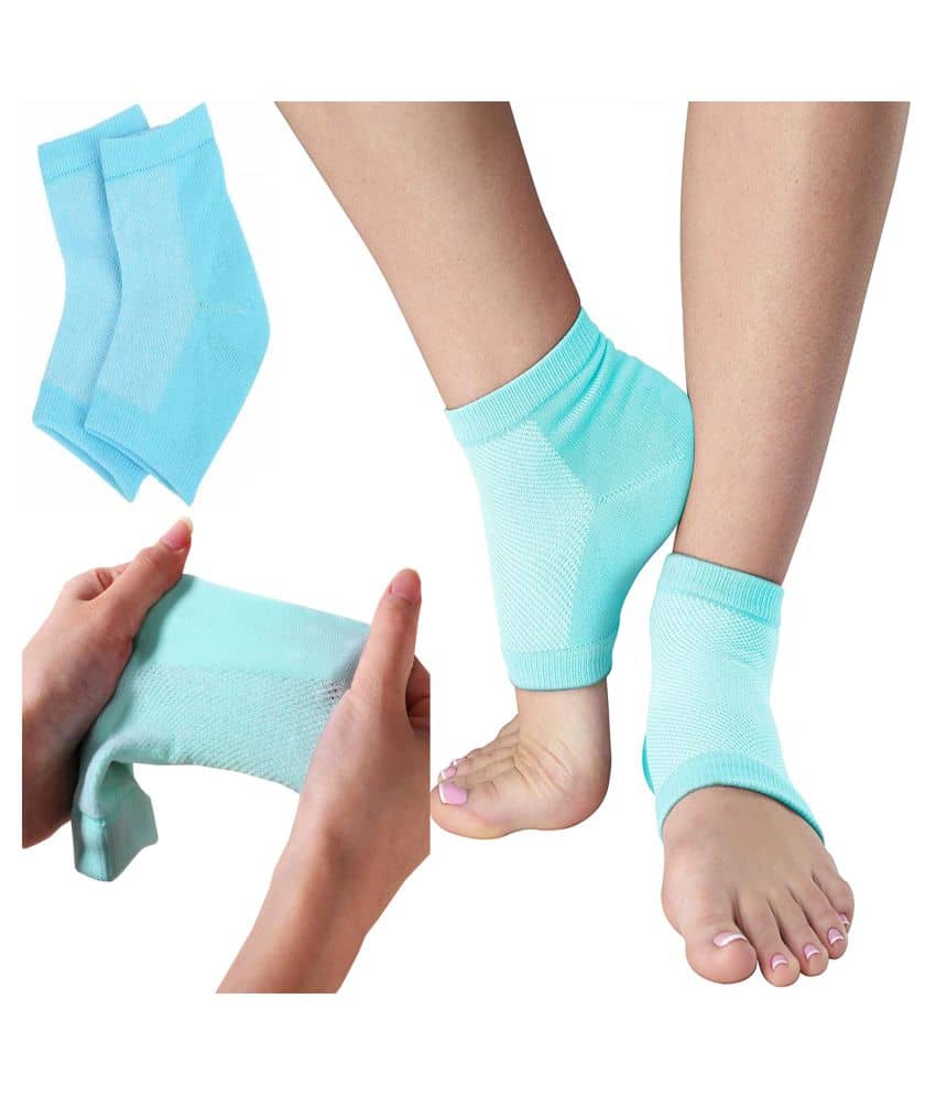 KALOPSIA INDUSTRIES ANKLE Silicone Moisturising Heel Pad Socks Support XL