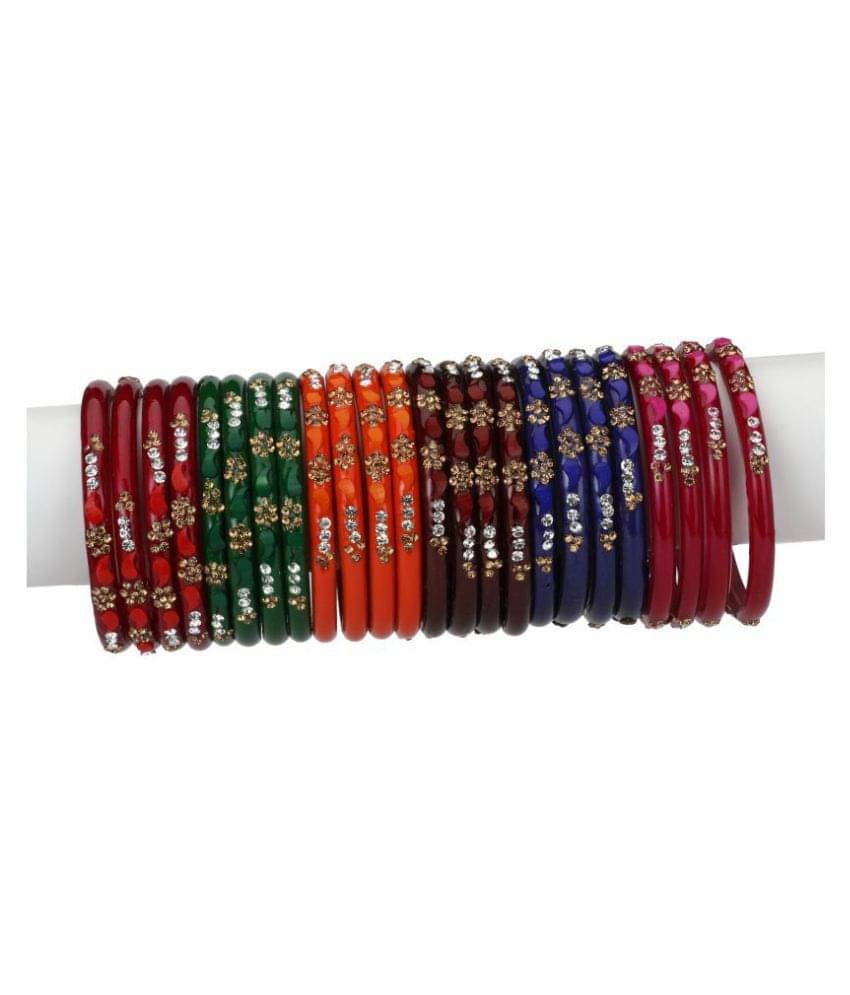 Afast Designer Matching Color Fashionable Bangle Set Combo Hand Decorative Set Of 24     			Afast Designer Matching Color Fashionable Bangle Set Combo Hand Decorative Set Of 24