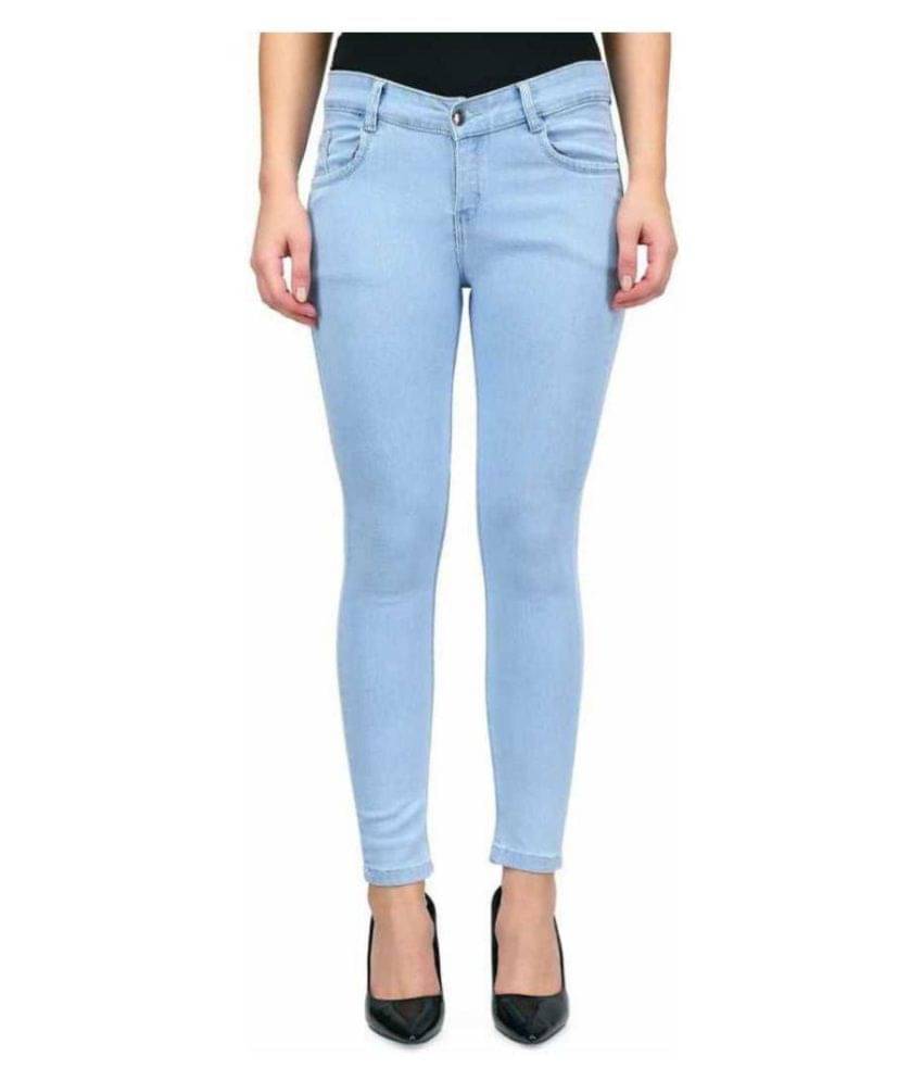    			lyrx Denim Lycra Jeans - Blue