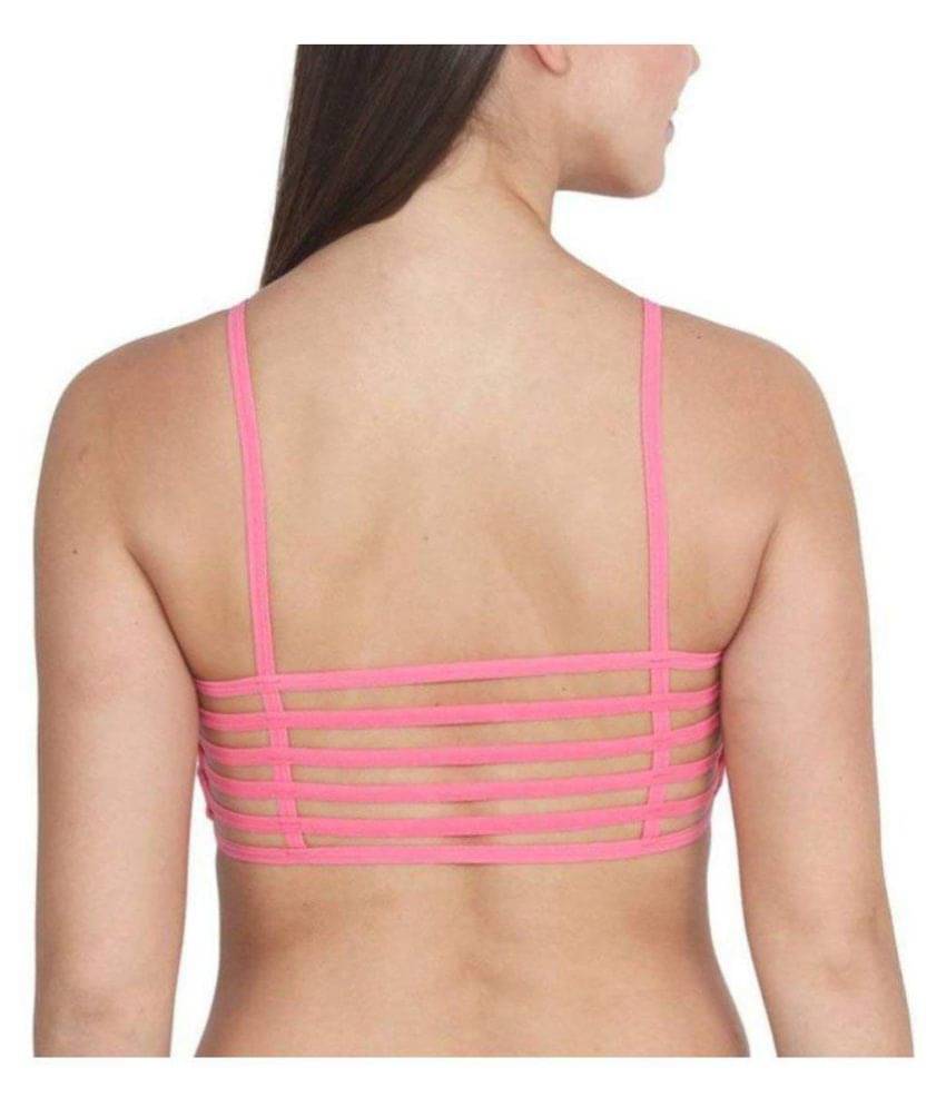 Smooth & Style Cotton Women's Cami bra ( Pink ) Smooth & Style Cotton Women's Cami bra ( Pink )