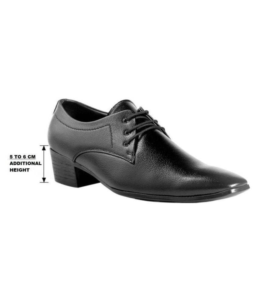    			BXXY Black Men's Derby Formal Shoes