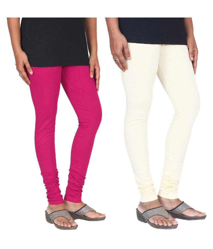     			Skandas Trendz Cotton Lycra Pack of 2 Leggings