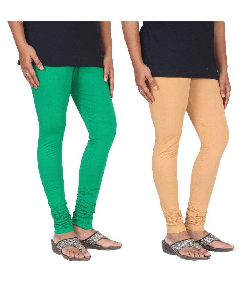     			Skandas Trendz Cotton Lycra Pack of 2 Leggings