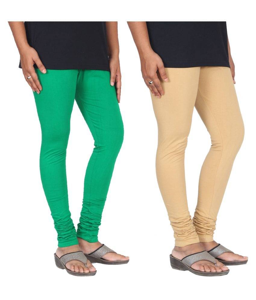     			Skandas Trendz Cotton Lycra Pack of 2 Leggings