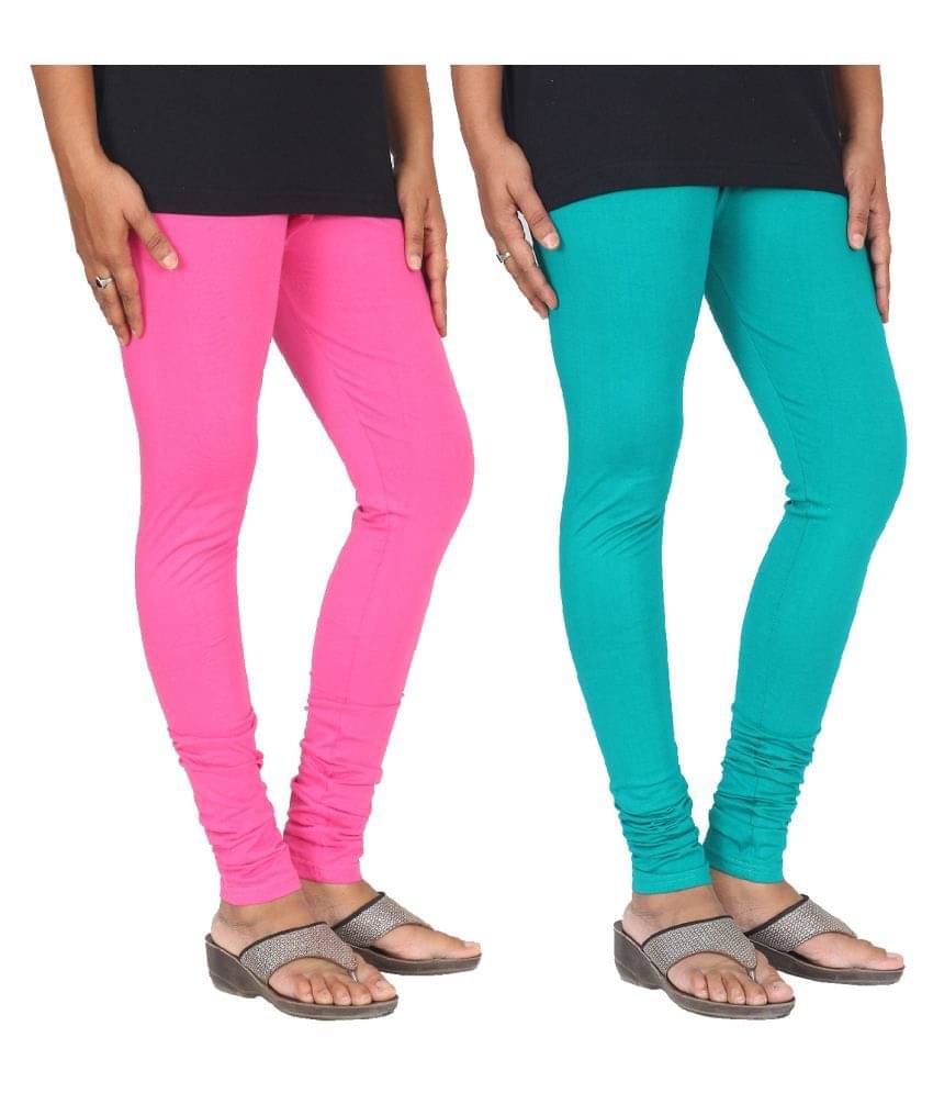     			Skandas Trendz Cotton Lycra Pack of 2 Leggings
