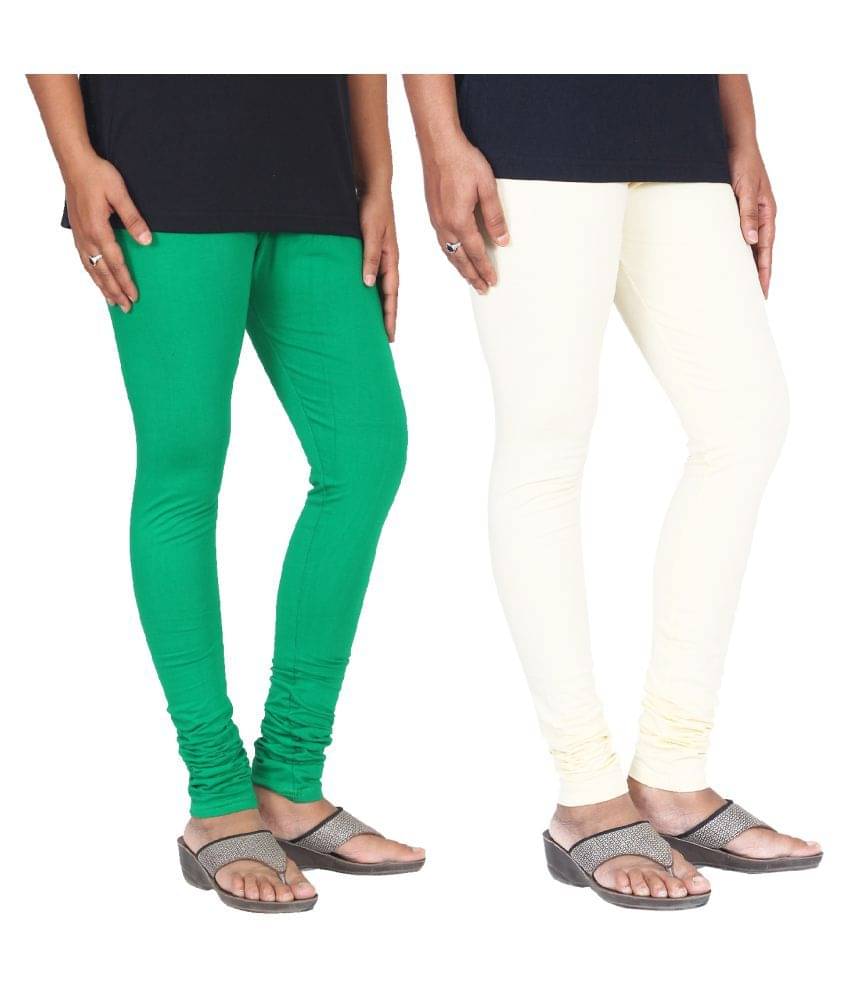     			Skandas Trendz Cotton Lycra Pack of 2 Leggings