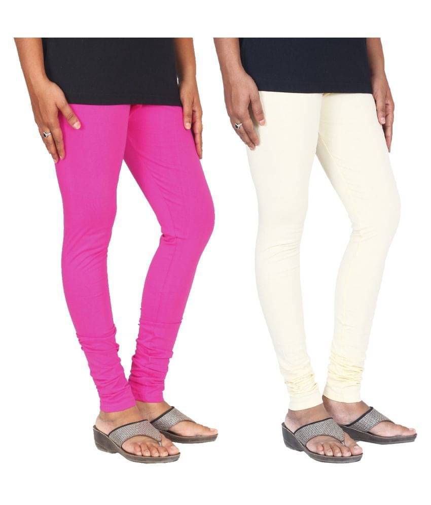     			Skandas Trendz Cotton Lycra Pack of 2 Leggings