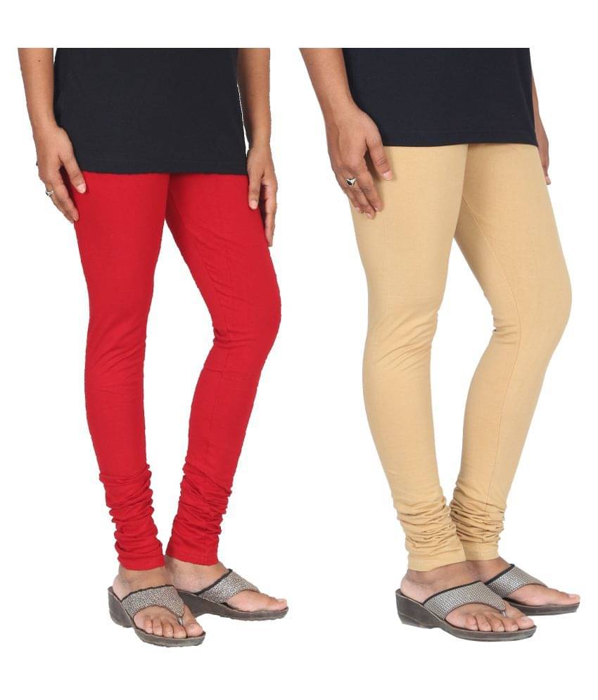     			Skandas Trendz Cotton Lycra Pack of 2 Leggings