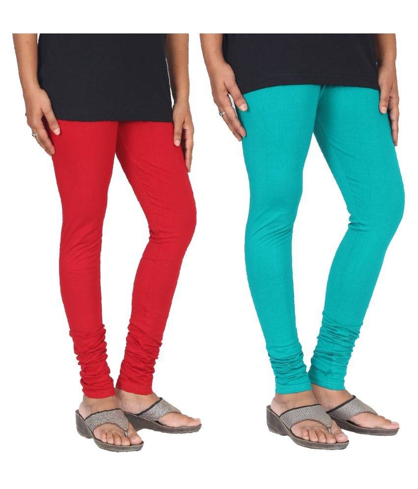     			Skandas Trendz Cotton Lycra Pack of 2 Leggings