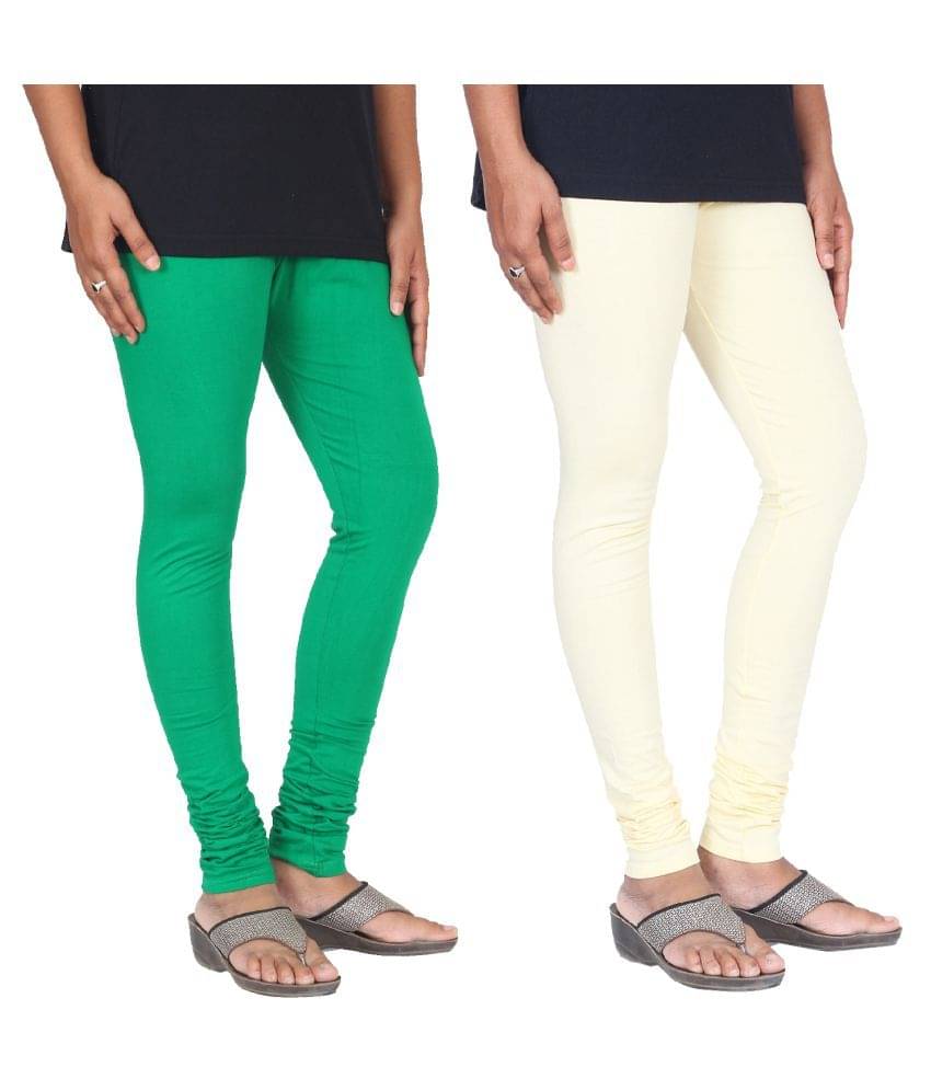     			Skandas Trendz Cotton Lycra Pack of 2 Leggings