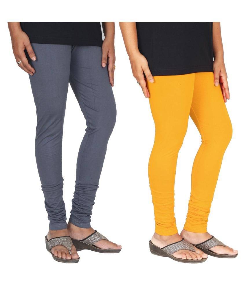     			Skandas Trendz Cotton Lycra Pack of 2 Leggings
