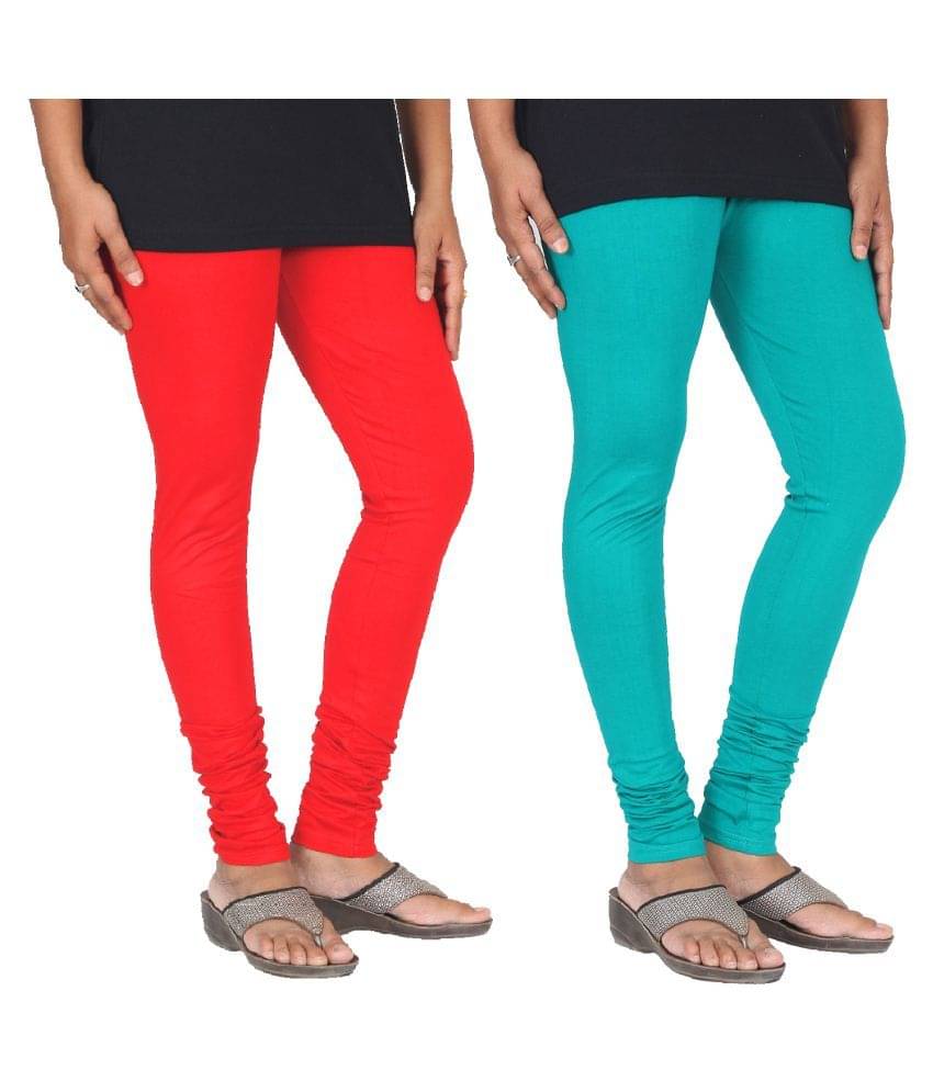     			Skandas Trendz Cotton Lycra Pack of 2 Leggings