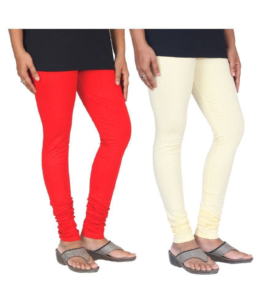     			Skandas Trendz Cotton Lycra Pack of 2 Leggings