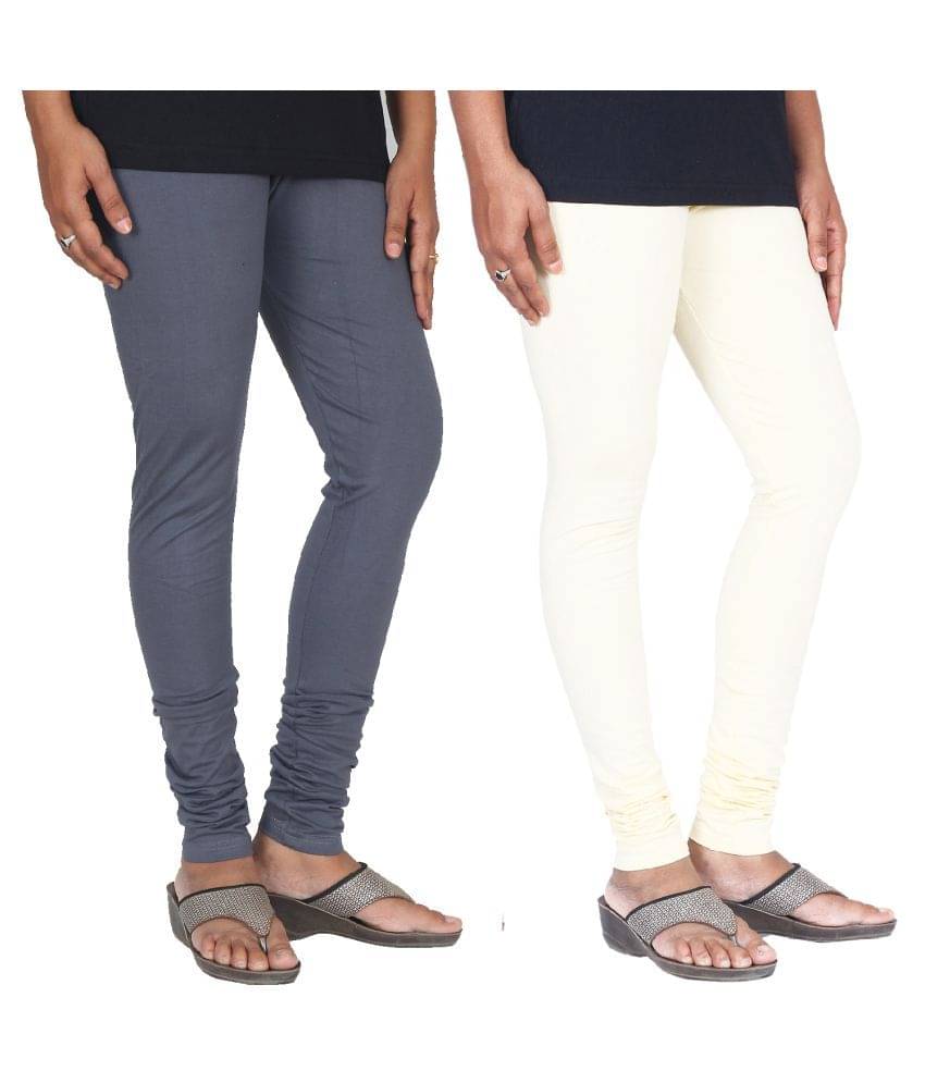     			Skandas Trendz Cotton Lycra Pack of 2 Leggings