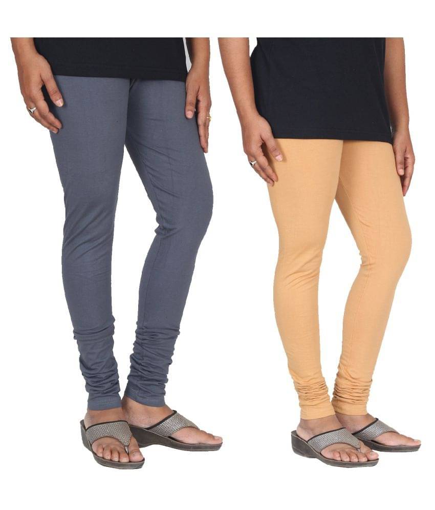     			Skandas Trendz Cotton Lycra Pack of 2 Leggings