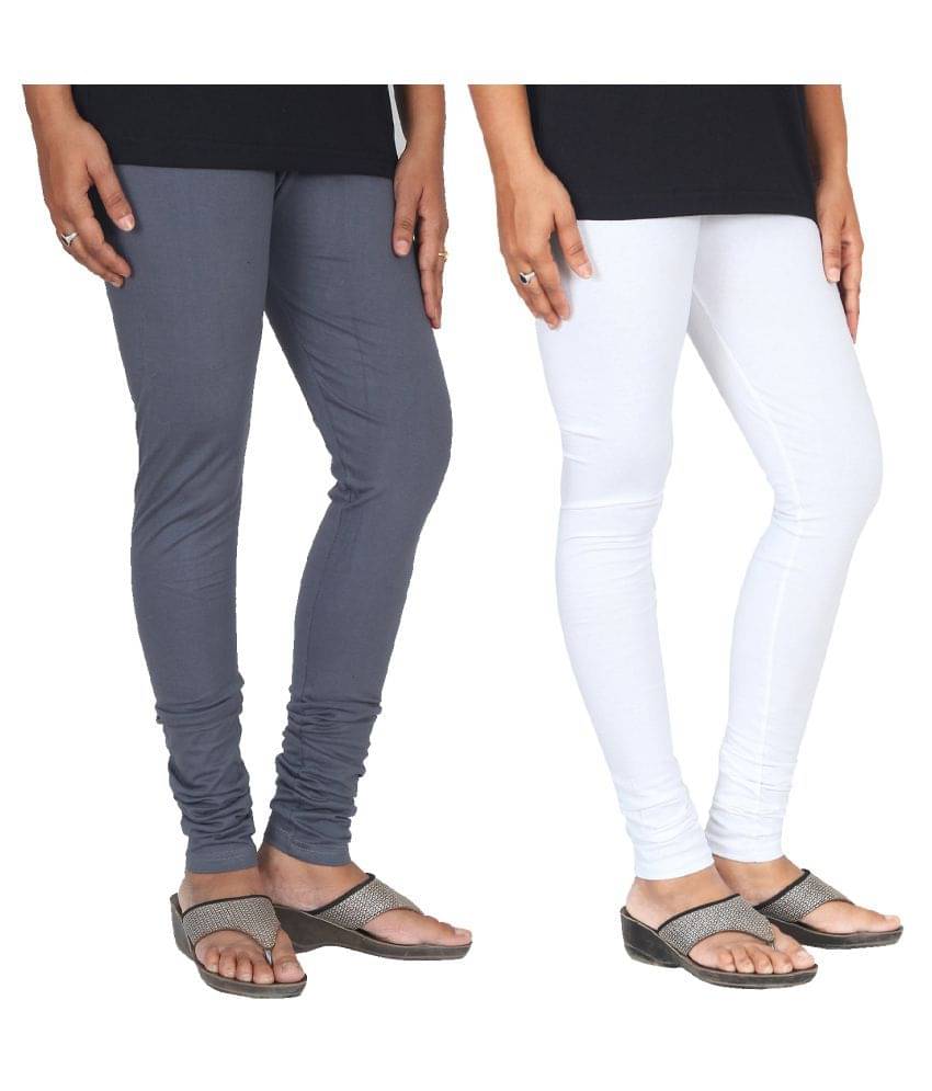     			Skandas Trendz Cotton Lycra Pack of 2 Leggings