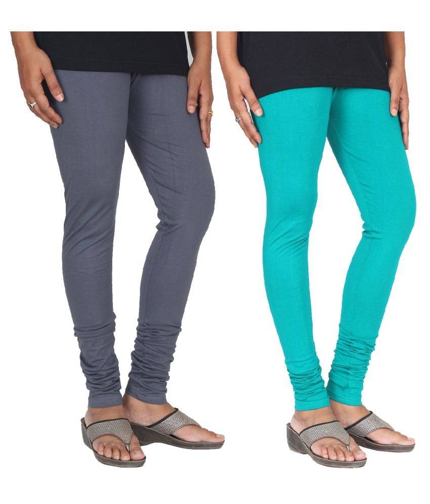     			Skandas Trendz Cotton Lycra Pack of 2 Leggings