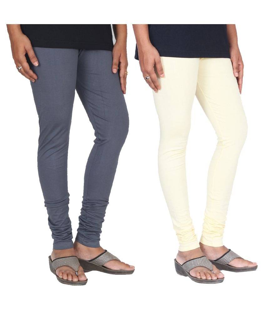     			Skandas Trendz Cotton Lycra Pack of 2 Leggings