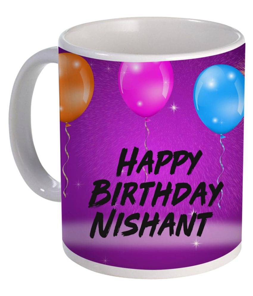     			COLOR YARD birthday Nishant Ceramic Coffee Mug 1 Pcs 325 ml