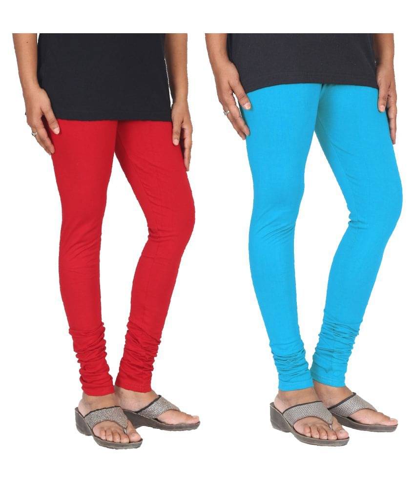    			Skandas Trendz Cotton Lycra Pack of 2 Leggings