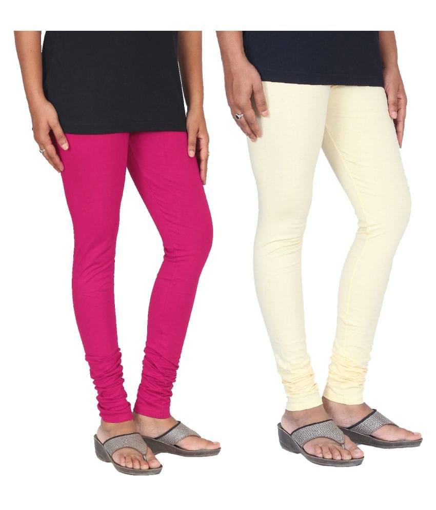     			Skandas Trendz Cotton Lycra Pack of 2 Leggings