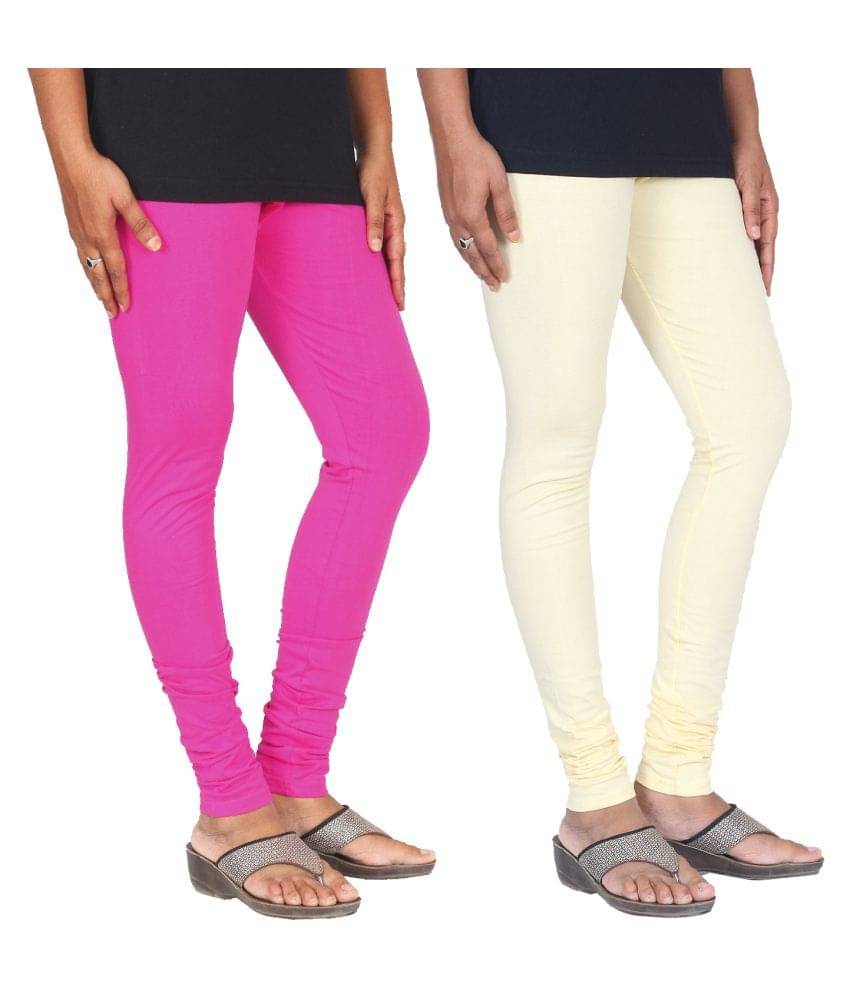     			Skandas Trendz Cotton Lycra Pack of 2 Leggings