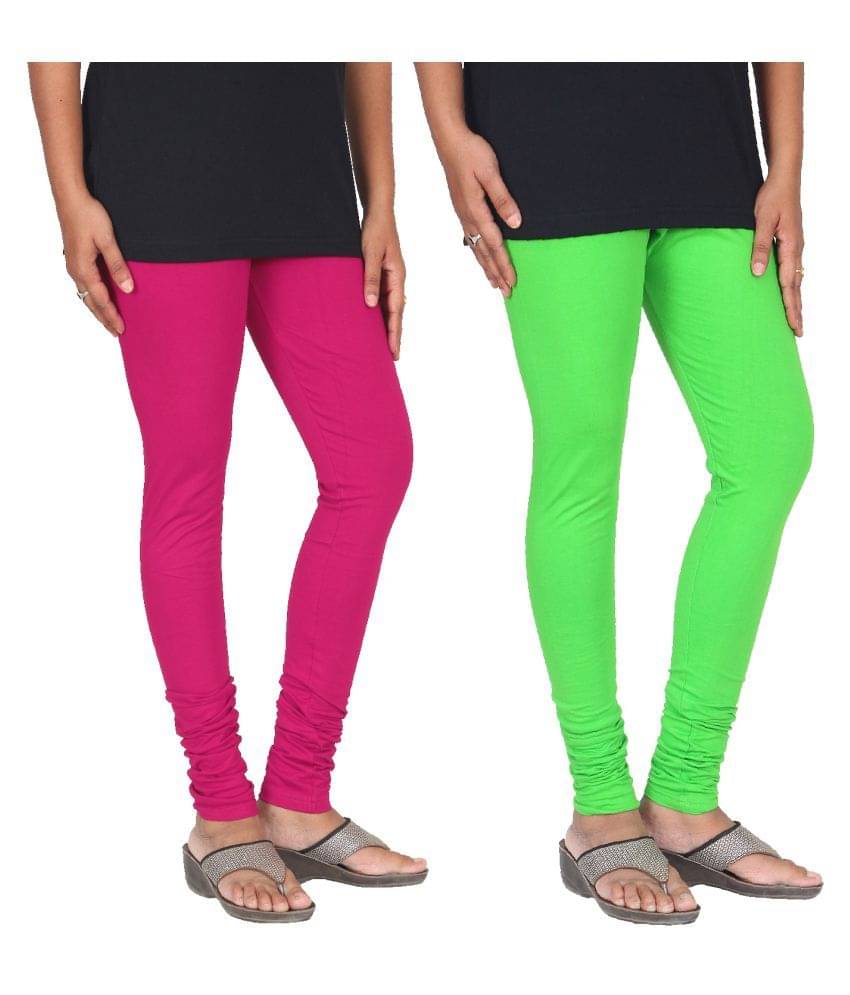     			Skandas Trendz Cotton Lycra Pack of 2 Leggings