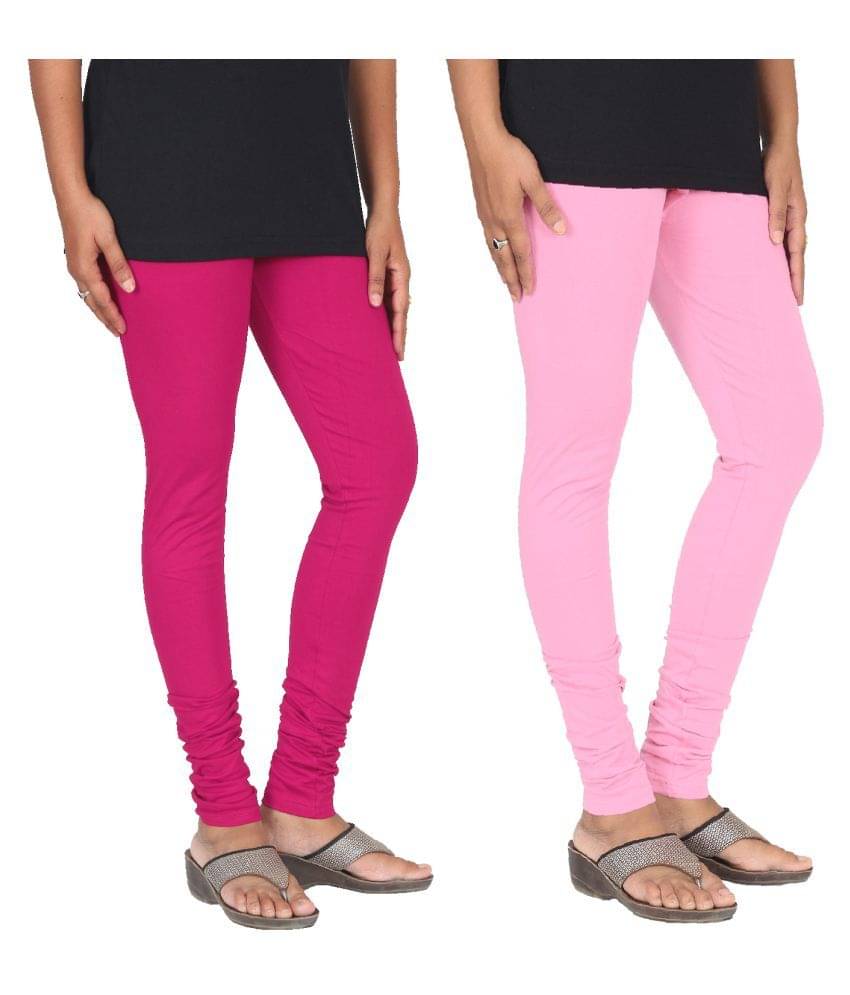     			Skandas Trendz Cotton Lycra Pack of 2 Leggings