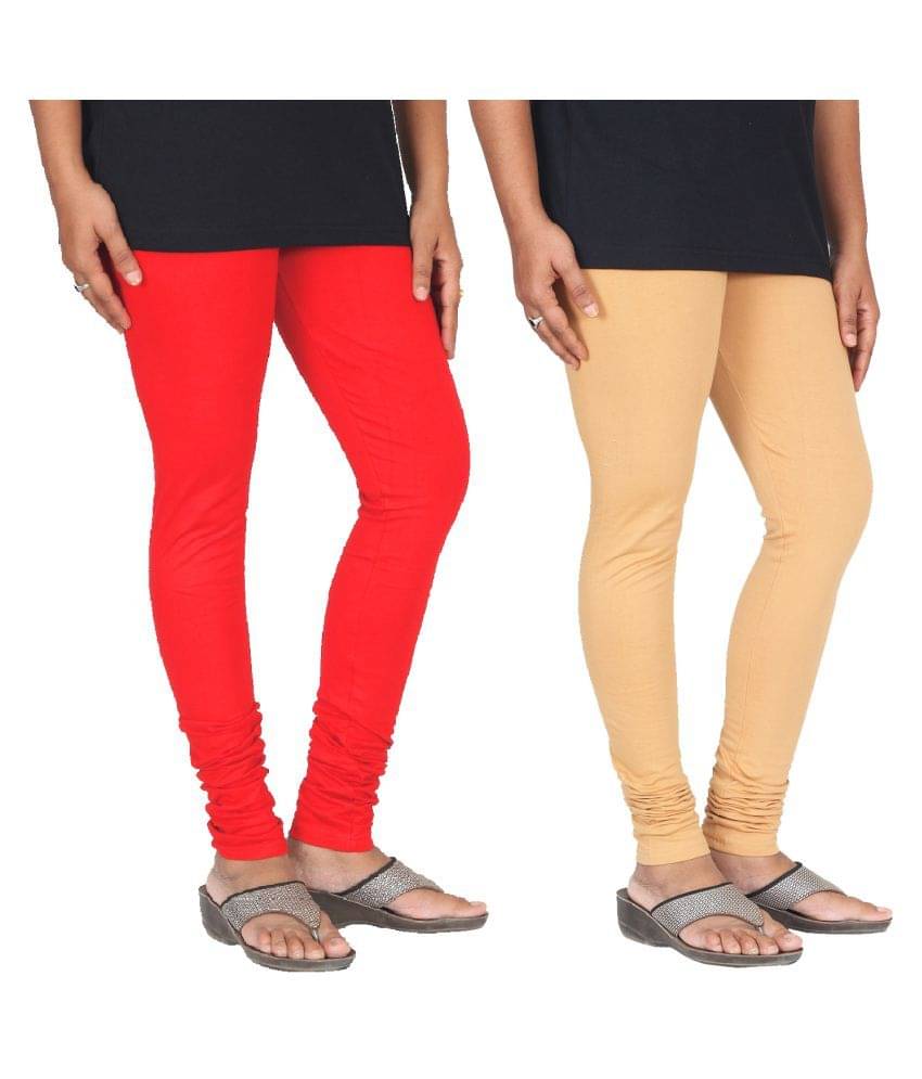     			Skandas Trendz Cotton Lycra Pack of 2 Leggings