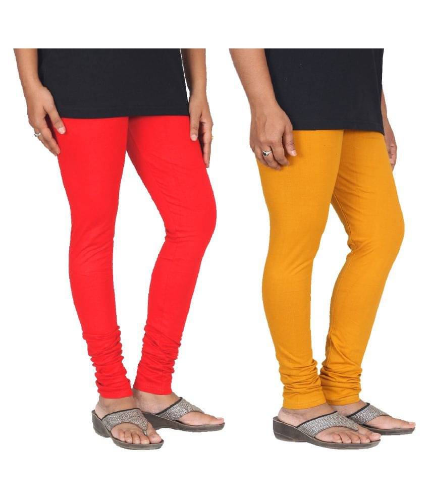     			Skandas Trendz Cotton Lycra Pack of 2 Leggings