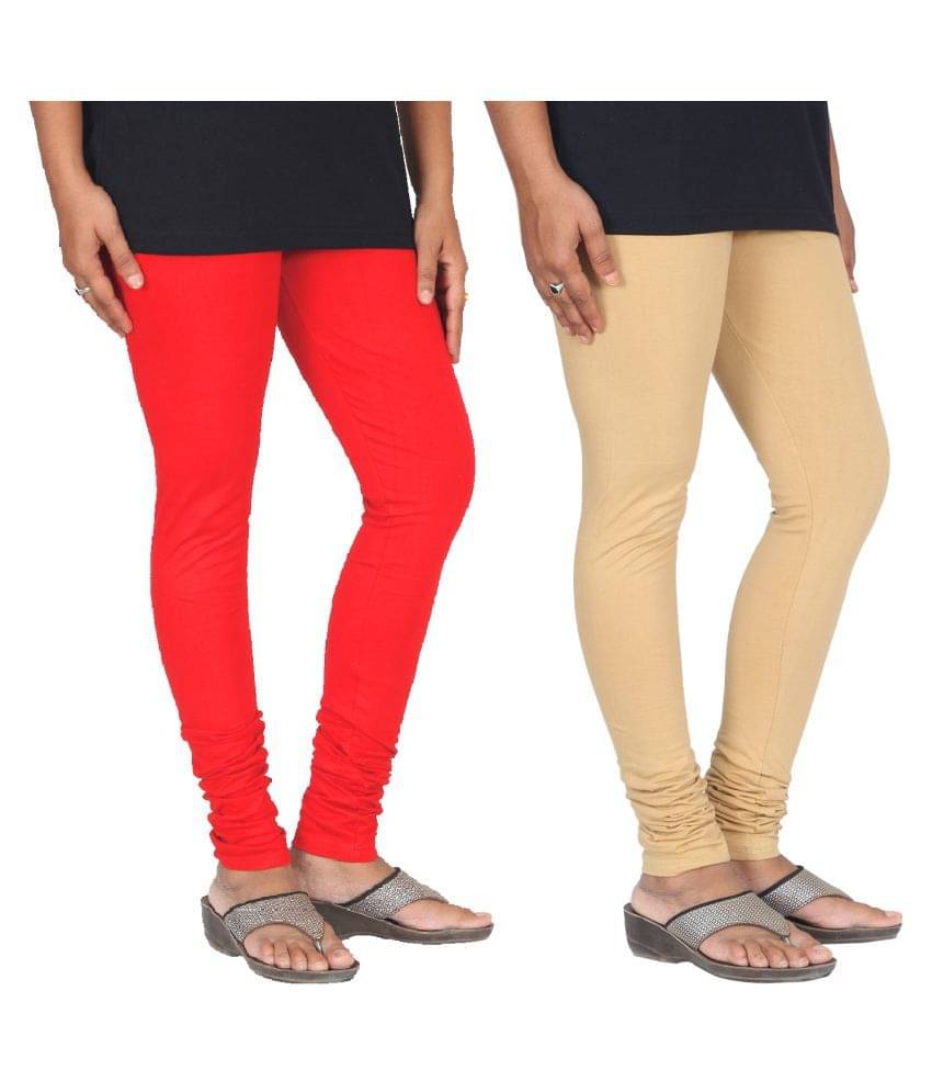     			Skandas Trendz Cotton Lycra Pack of 2 Leggings