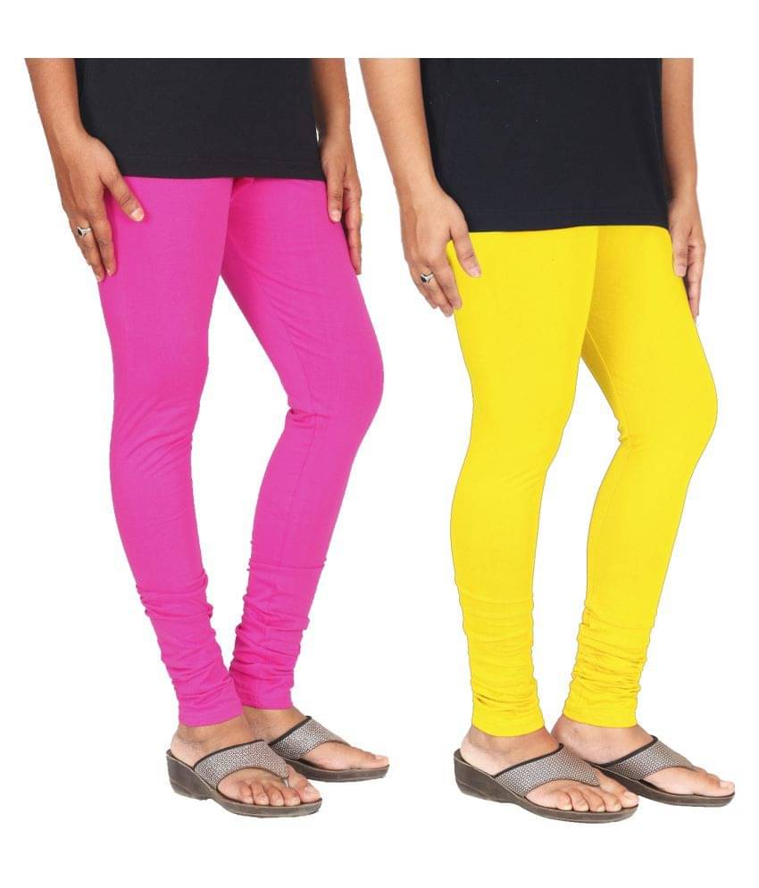     			Skandas Trendz Cotton Lycra Pack of 2 Leggings