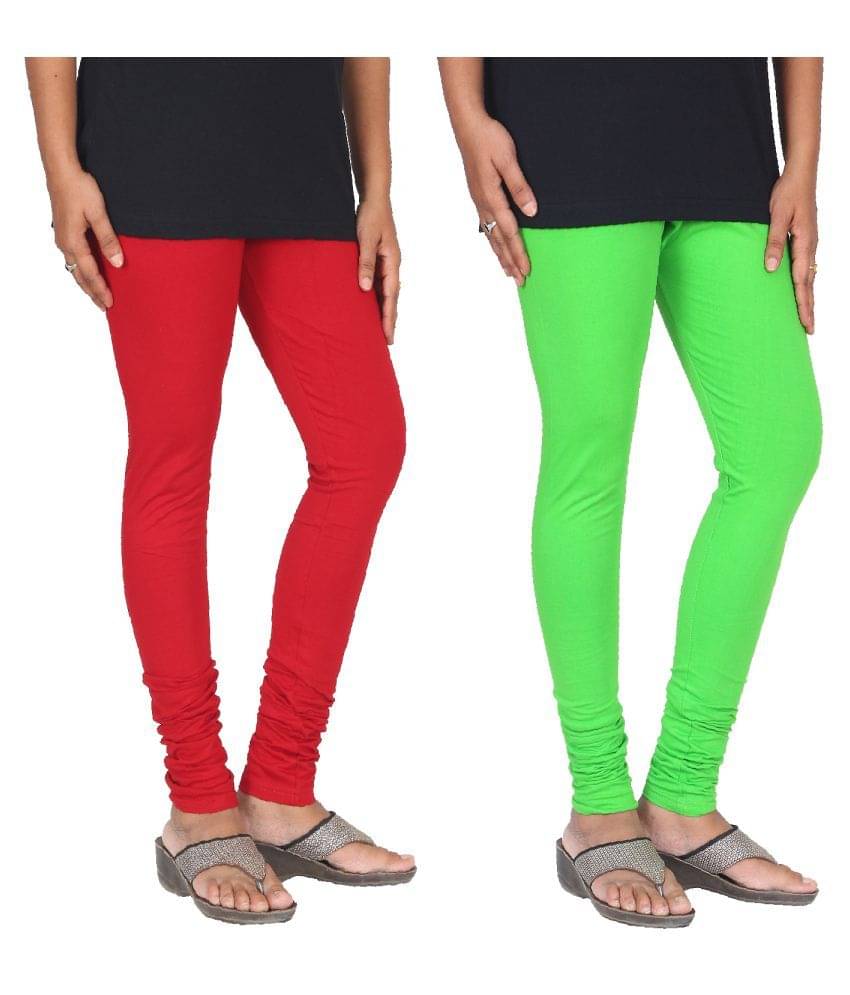     			Skandas Trendz Cotton Lycra Pack of 2 Leggings