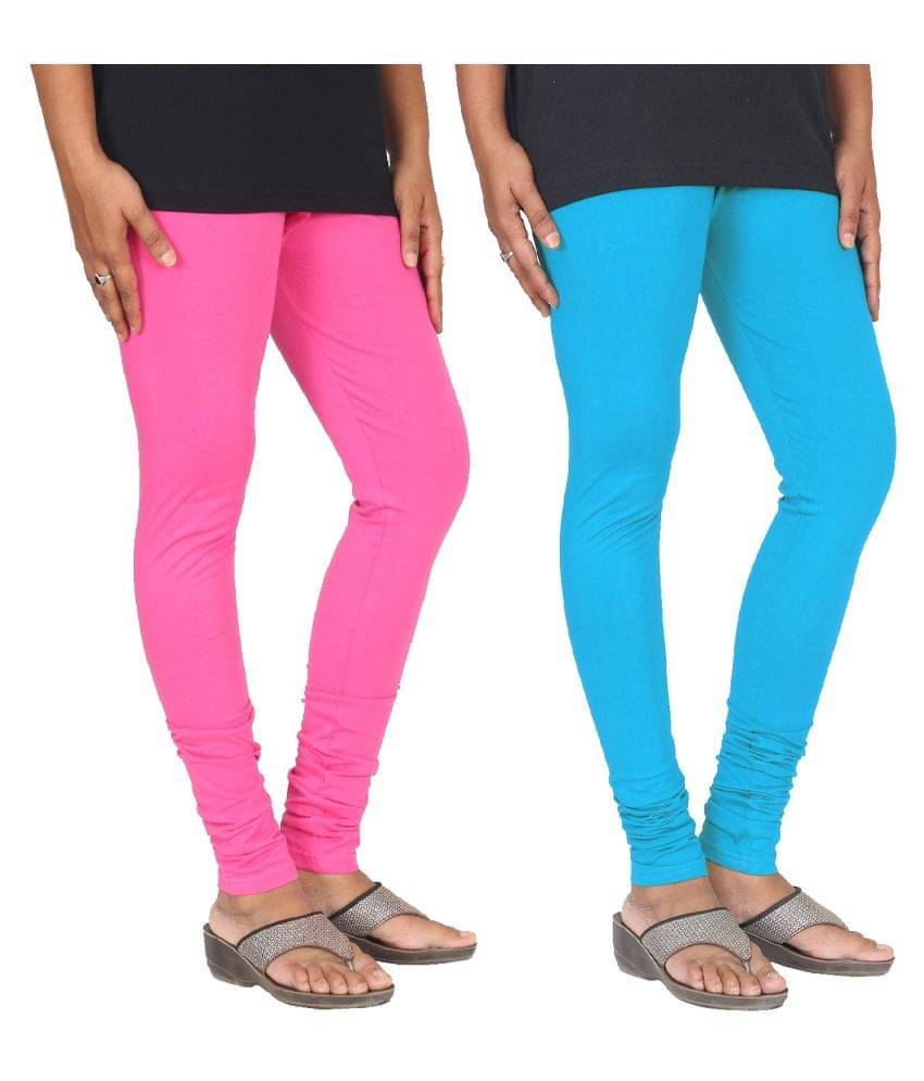     			Skandas Trendz Cotton Lycra Pack of 2 Leggings