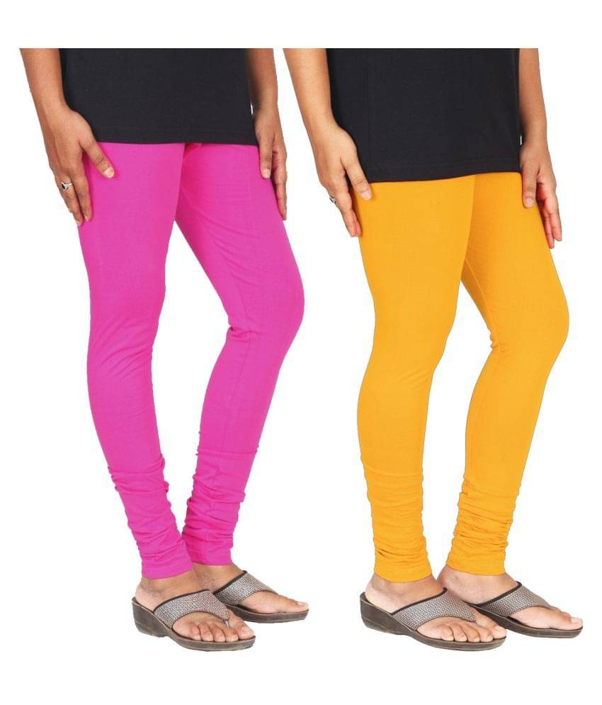     			Skandas Trendz Cotton Lycra Pack of 2 Leggings