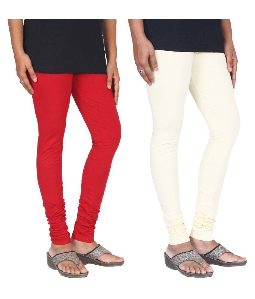     			Skandas Trendz Cotton Lycra Pack of 2 Leggings