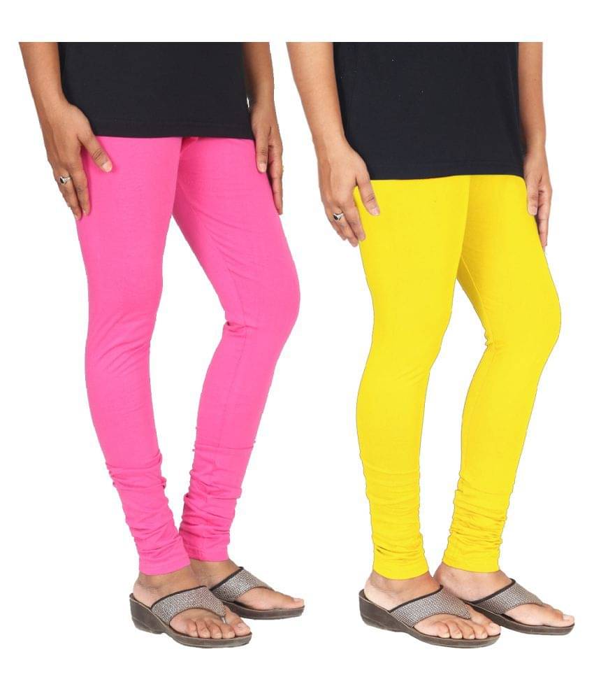     			Skandas Trendz Cotton Lycra Pack of 2 Leggings