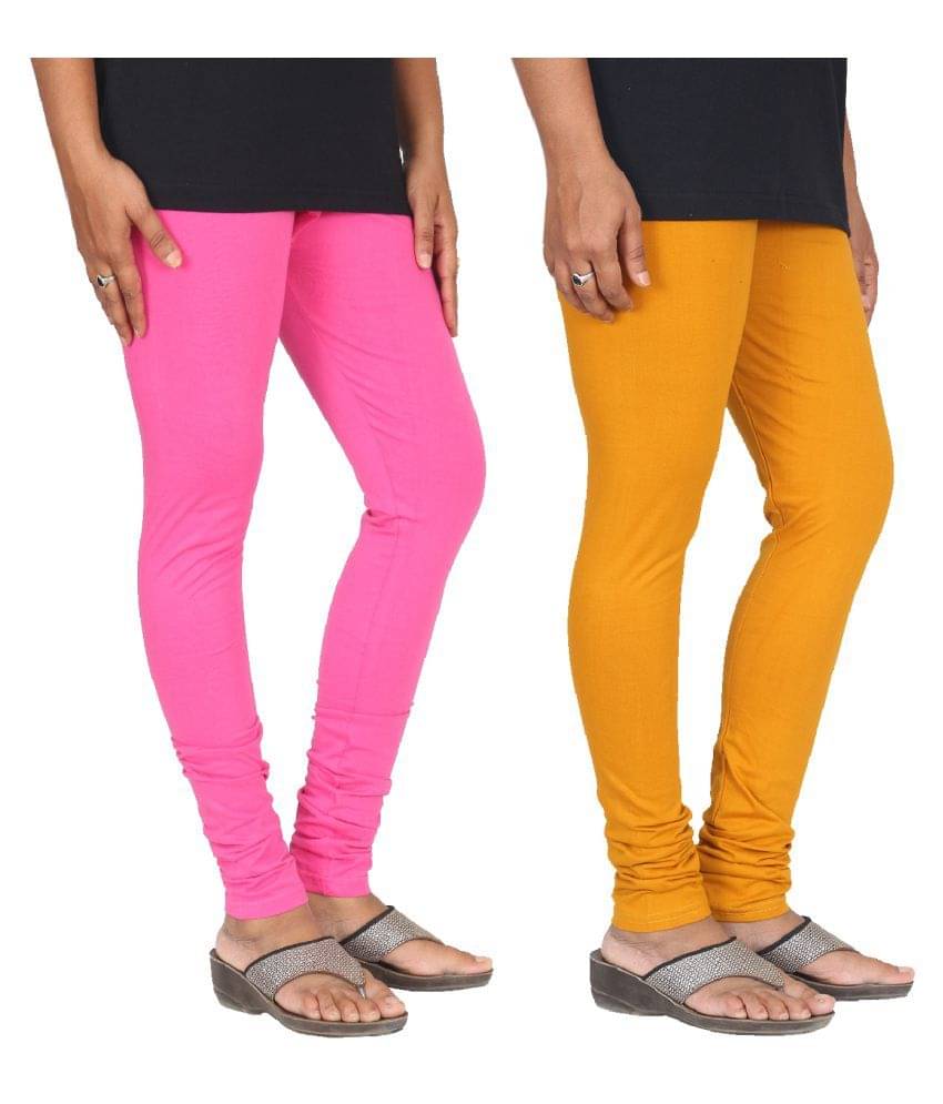     			Skandas Trendz Cotton Lycra Pack of 2 Leggings