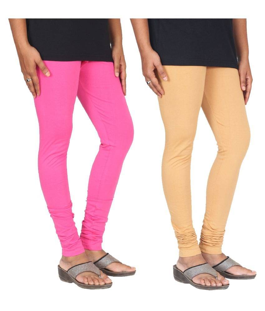     			Skandas Trendz Cotton Lycra Pack of 2 Leggings