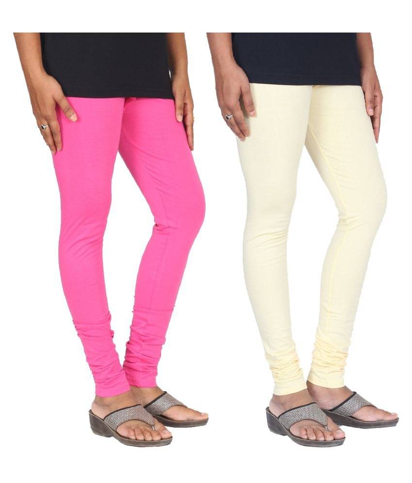     			Skandas Trendz Cotton Lycra Pack of 2 Leggings
