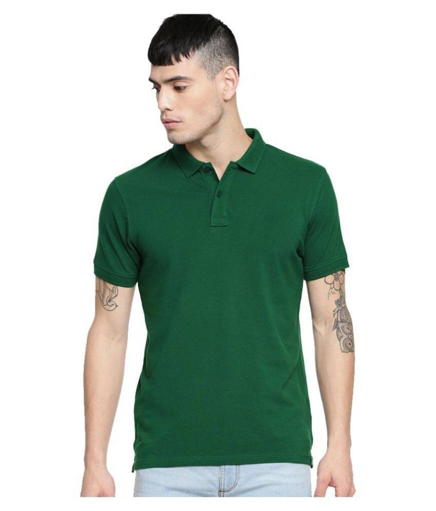     			Galatea Green Slim Fit Polo T Shirt