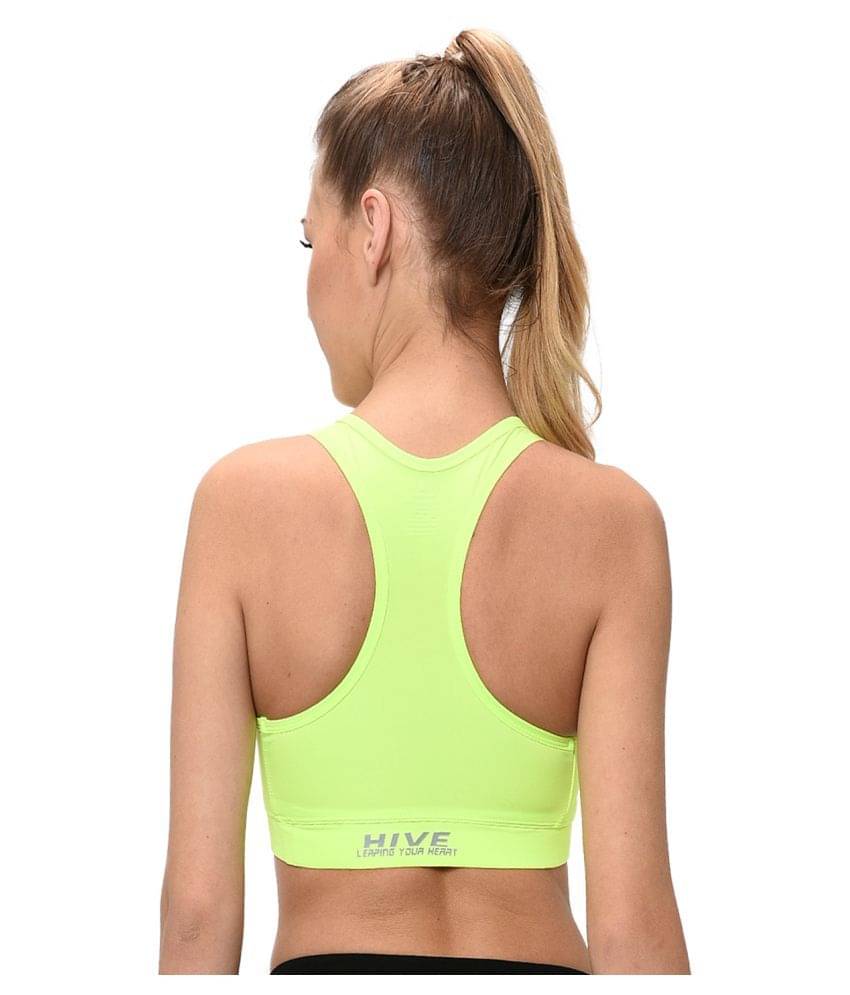 Elina Polyester Sports Bra - Green Elina Polyester Sports Bra - Green