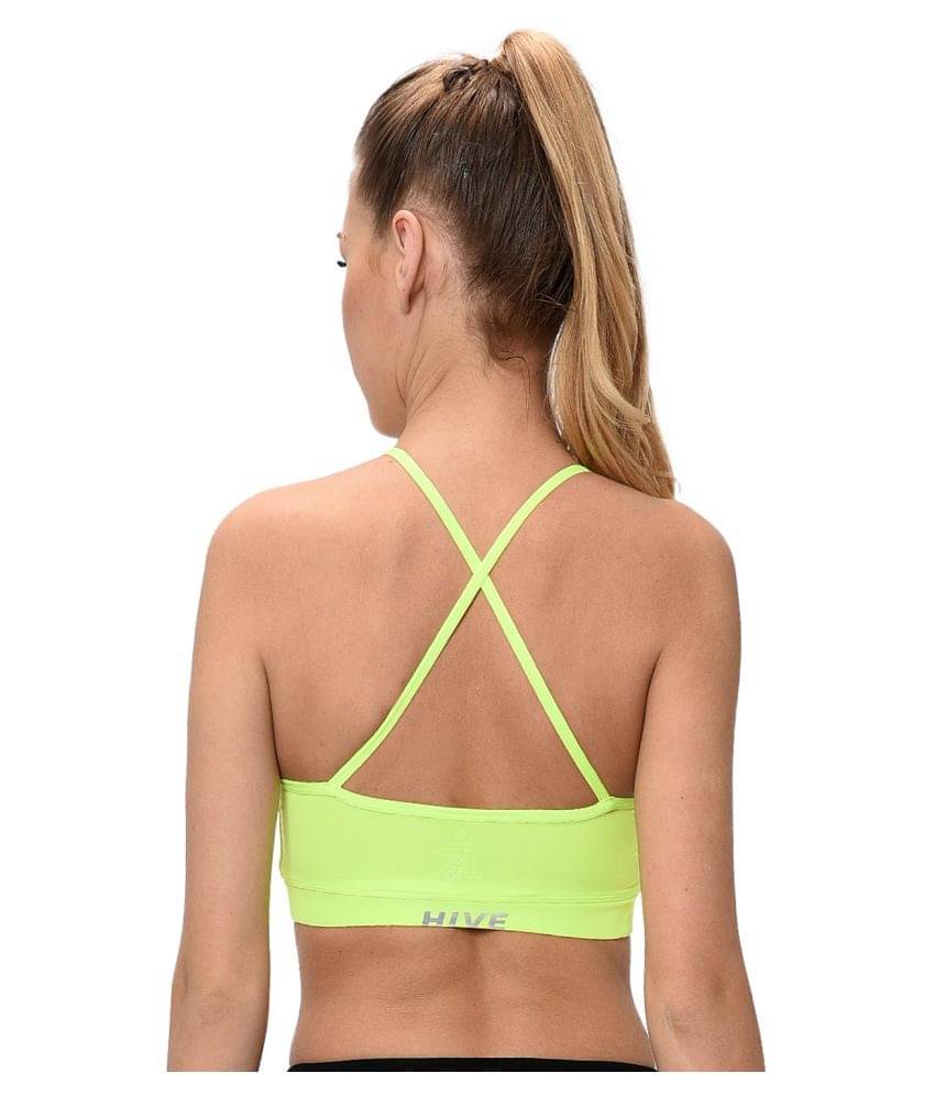 Elina Polyester Sports Bra - Green Elina Polyester Sports Bra - Green