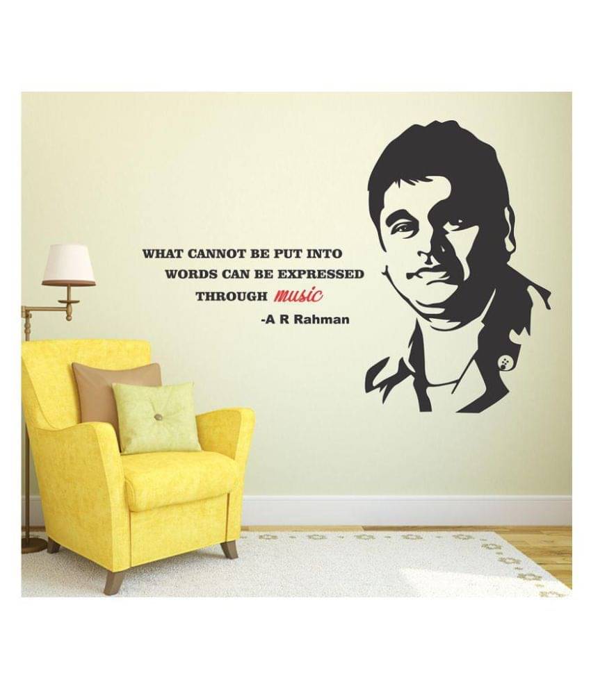     			Wallzone A R Rahman Popular People Sticker ( 60 x 50 cms )