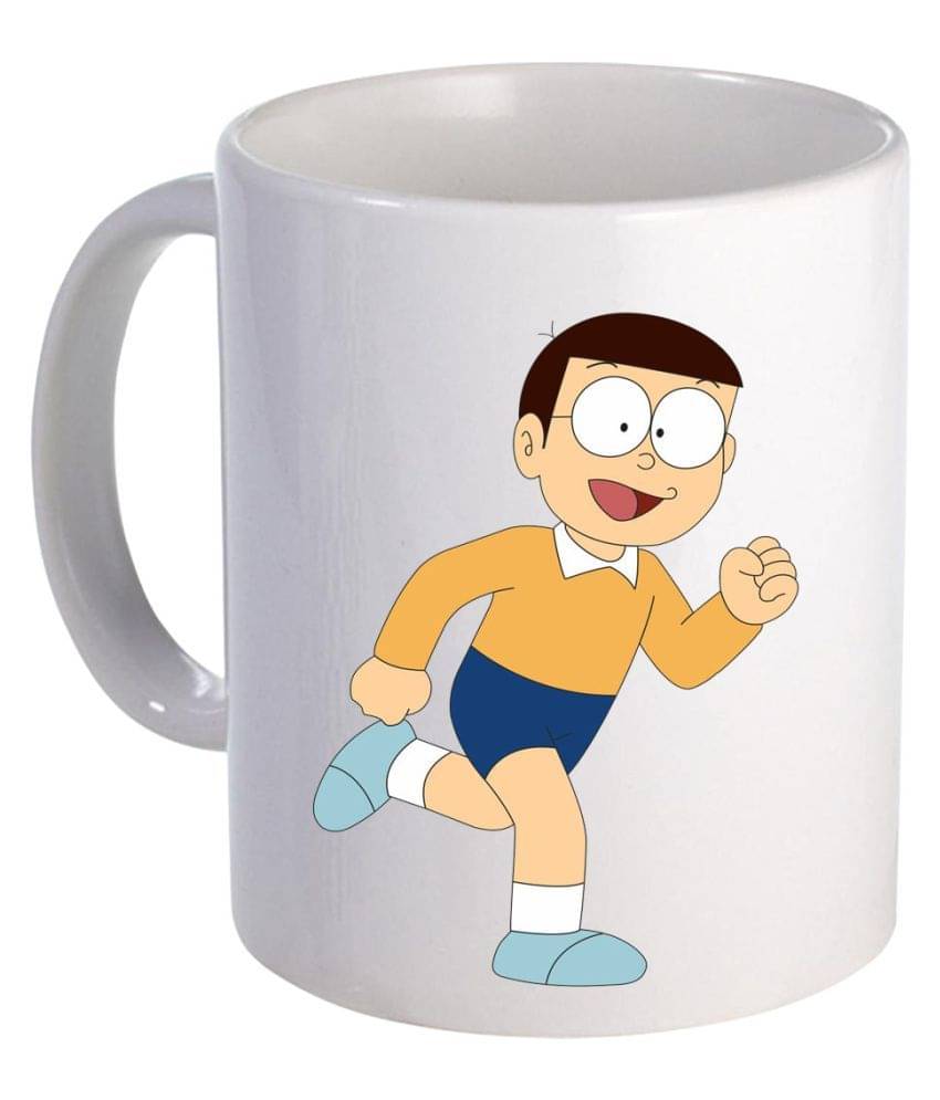     			COLOR YARD best Nobita cartoons Ceramic Coffee Mug 1 Pcs 325 ml