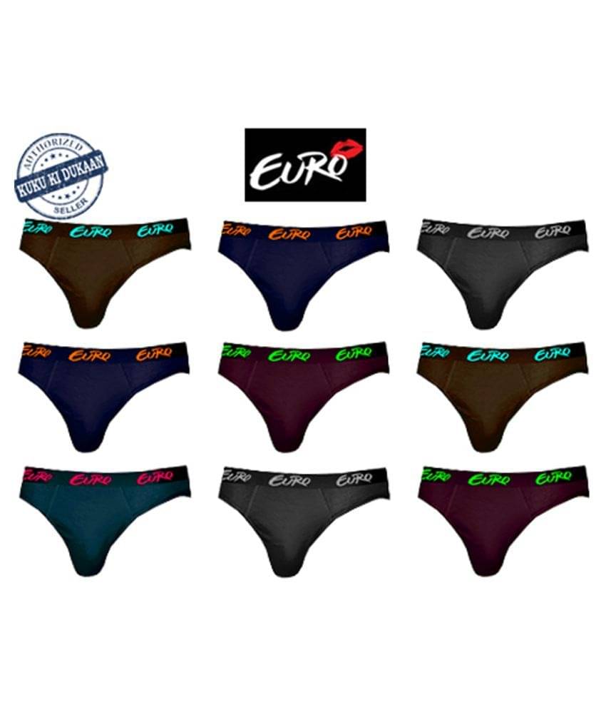     			Euro Multi Brief Pack of 9
