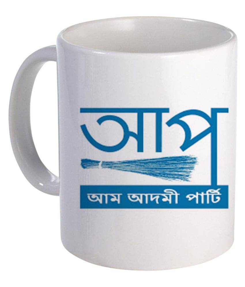    			COLOR YARD Aam aadmi party Ceramic Coffee Mug 320 mL ( Pack of 1 )