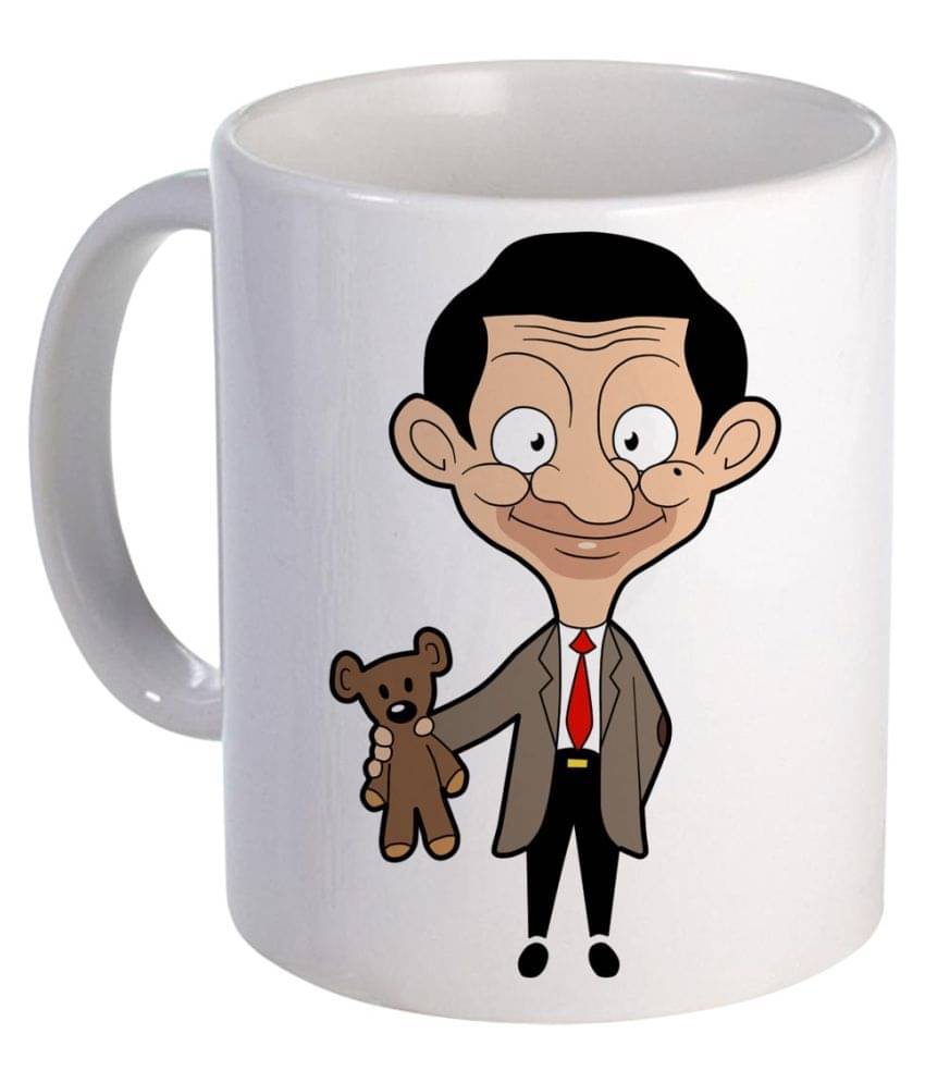     			COLOR YARD Mr. Bean cartoons Ceramic Coffee Mug 320 mL ( Pack of 1 )